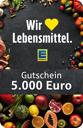5000 € Gutschein von Edeka